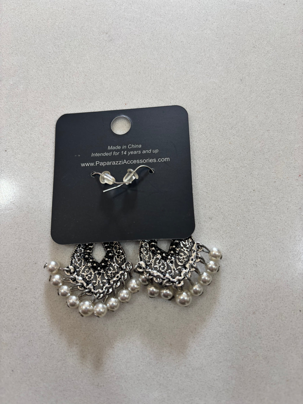 Silver earrings