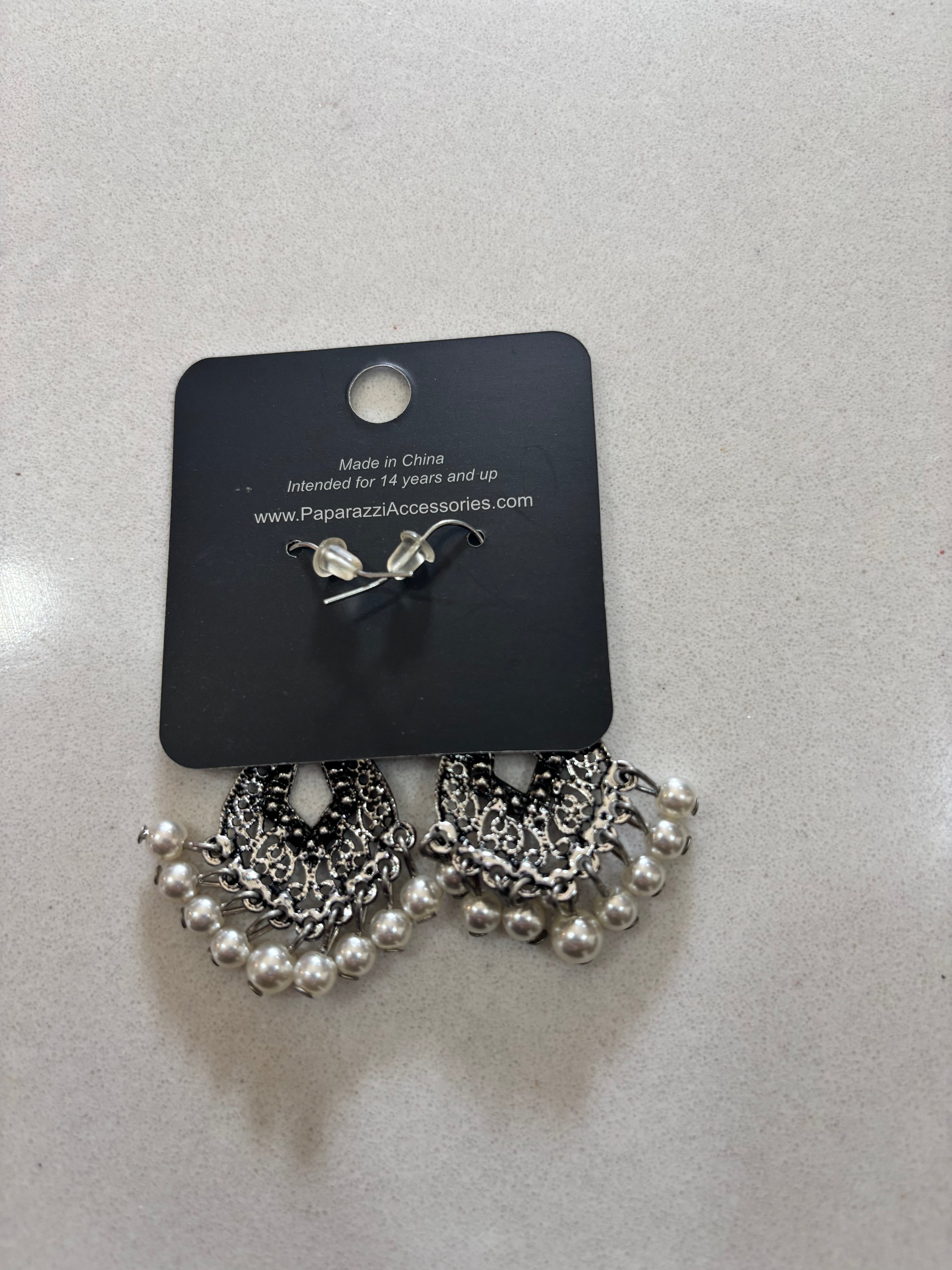 Silver earrings