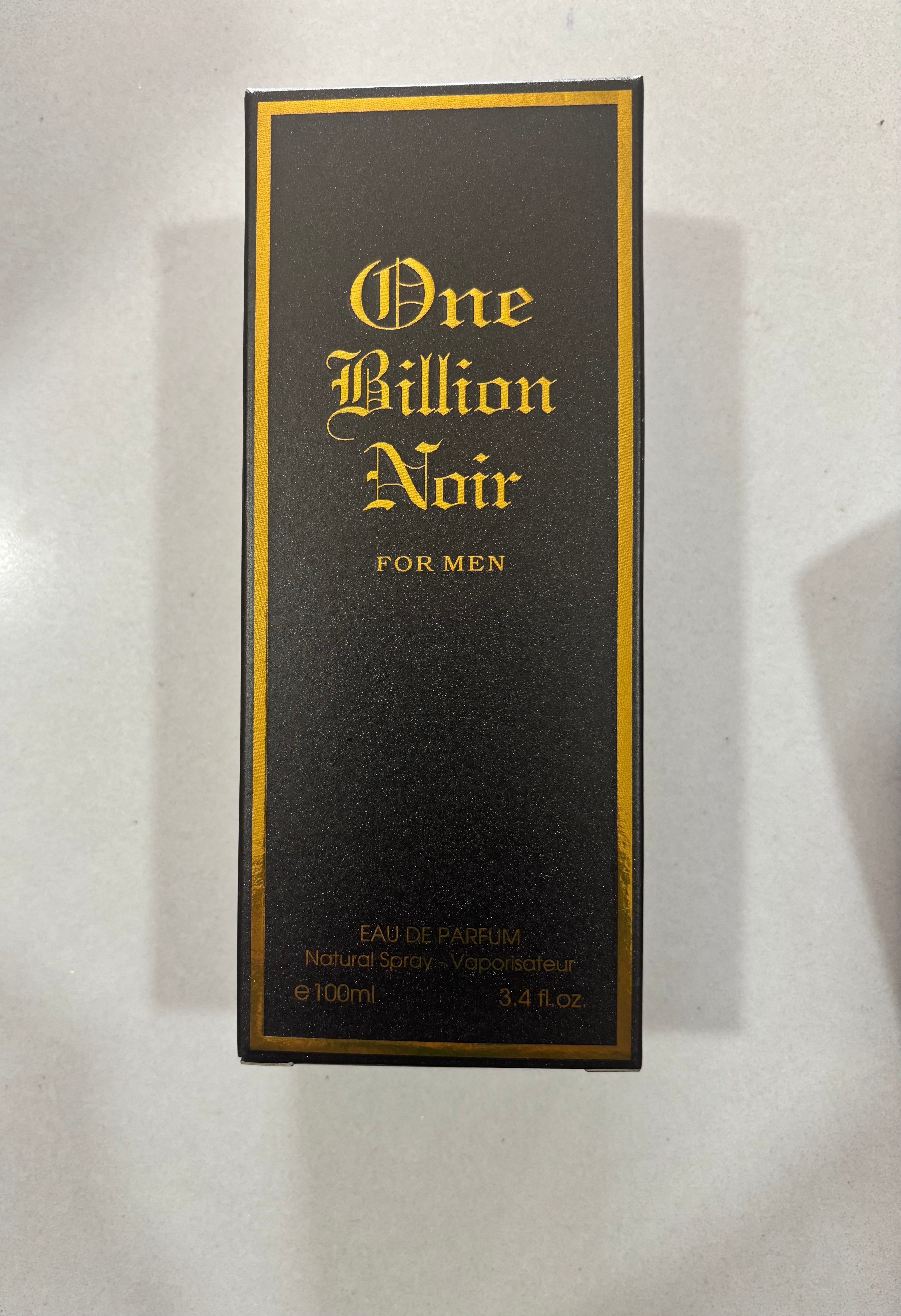 One Billion Noir For Men Eau De Parfum 3.4oz / 100ml Fragrance Couture Spray